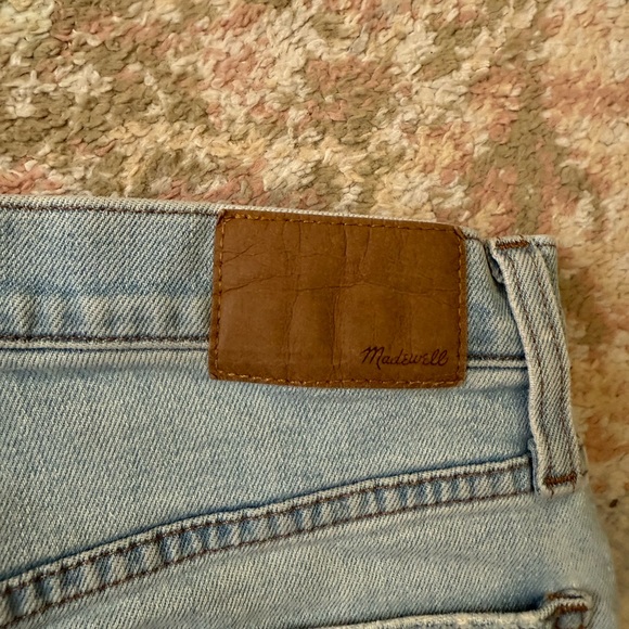 Madewell Light Blue Distressed Straight Leg Jeans - Picture 8 of 9